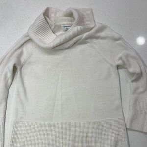 Calvin Klein Cream Funnel Neck Sweater